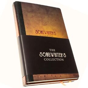 IVIDEOSONGS Songwriter’s Almanac and Notebook 2-Book Gift Set • Lyrics Notebook and Songwriting Journals • Hardcover & Softcover Blank Sheet Music Staff Paper • 150 Free Lessons
