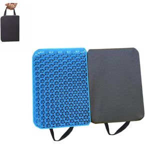 Gel Seat Cushion, Portable Seat Cushion Comfortable Travel Cushions Foldable Cushions Soft Breathable for Office Chair Wheelchair Car Outdoor Stadium Relief Sciatica Pain
