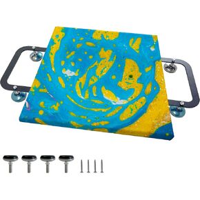 Acrylic Pouring Tools，Acrylic Paint Pouring HandlesTool，Fluid Art Pouring Supplies Professional handle canvas stand with height-adjustable feet & spacers for Easy Canvas Tilting