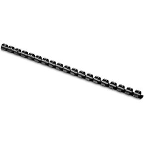 Staples 789658 Plastic Comb Binding Spines 3/8-Inch Diameter 55 Sh. Black 25/PK