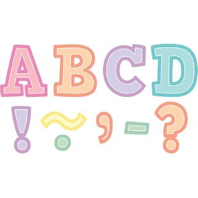 Teacher Created Resources Pastel Pop Bold Block 3" Magnetic Letters