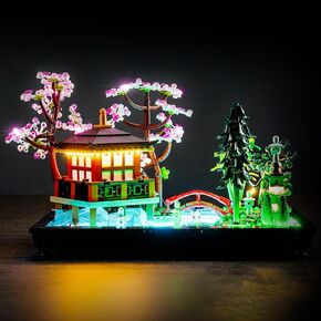 LED Lighting Kit for Lego Tranquil Garden 10315, LED Light Compatible with Lego 10315 Building Block Models (Remote Control Version)