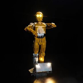 LED Light Kit Compatible with Lego 75398 C-3PO (No Models Only Light) Creative Lighting Set Accessories Compatible with Lego C-3PO Set (Light Control Version)