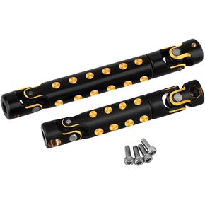 1/24 CNC Black Coating Brass Center Drive Shaft for Axial SCX24 RC Crawler Upgrade Parts (C10/Bronco/JLU)
