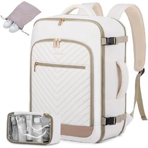 LOVEVOOK Travel Backpack For Women,40L Carry On Backpack Flight Approved,TSA Personal Item Travel Bag Fits 17 Inch Laptop,Business Weekender Overnight Daypack with Toiletry Bag and Shoe Bag