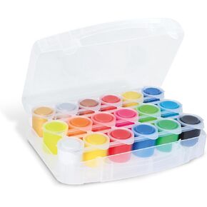 PRIMO Premium Tempera Paint Pot Carry Set, 18-Color Set, Bright Colors, Water-Based, For Young Artists