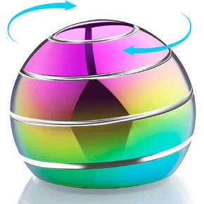 Fidget Spinner Desktop Toys - Kinetic Spinning Ball for Anxiety & ADHD Relief, Optical Illusion Fidget Toys for Adults, Kids, Parents & Friends, Ideal Gift Metal Fidgets for Office & Home