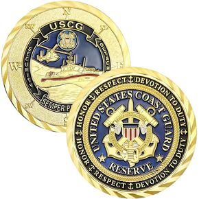 WOERDA U.S. Coast Guard Navy Challenge Coin Commemorative Prayer Coin