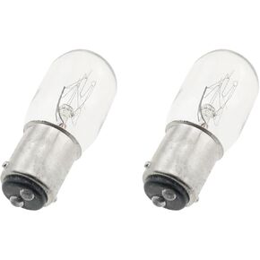 2PCS 15W 120V Sewing Machine Light Bulb Light Incandescent Bulb Compatible with Sewing Machine with Push-in Base