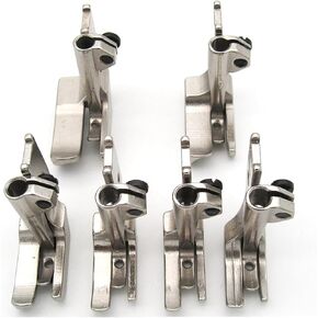 CKPSMS Brand - #KP-PWF6 6SET Smooth Bottom Piping Walking FEET Compatible with JUKI CONSEW Singer Sewing Machine (S32 1/8+3/16+1/4+5/16+3/8+1/2)