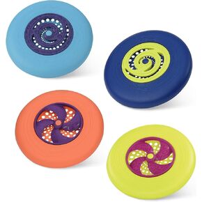B. toys- Paddle Ball Game – Hand Trampoline Set – Poppin’ Paddles – 2 Bouncy Discs & 2 Balls – Catch & Toss Sports Games for Kids – 3 Years +