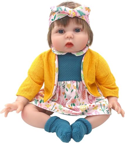 AISITE 18-20 inch Doll Clothes - Rainbow Tutu Dress and Coat Outfits for Reborn Baby Girl (Dolls NOT Included) in Saudi Arabia