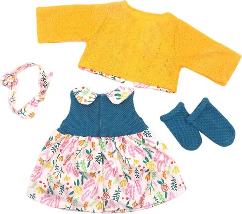 AISITE 18-20 inch Doll Clothes - Rainbow Tutu Dress and Coat Outfits for Reborn Baby Girl (Dolls NOT Included) in Saudi Arabia