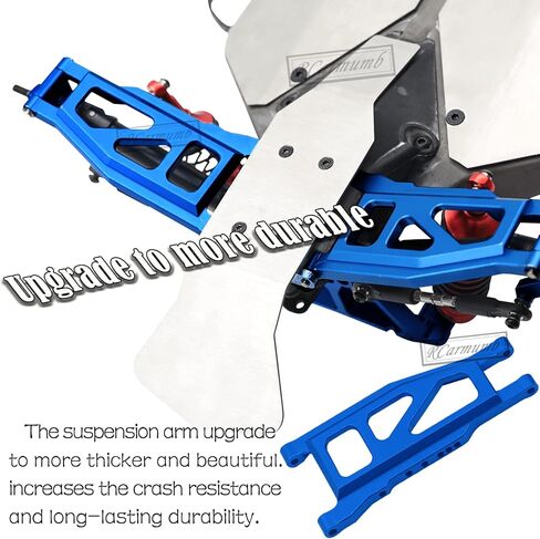 RC Upgrades Part for 1/10 Slash 4x4 (VXL)/Stampede 4x4 (VXL),Alloy Front Rear Suspension Arm,Caster Block,Steering Blocks,Rear Stub Axle Carriers,Shock Tower Set Hops up,Navy Blue in Kuwait