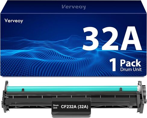 أسطوانة تصوير 32A CF232A باللون الأسود عالية الإنتاجية، عبوة واحدة بديلة لوحدة الطبل HP 32A CF232A المتوافقة مع طابعة HP Laser Pro M203dn M203dw M206 MFP M227fdn M227fdw M230 in Kuwait