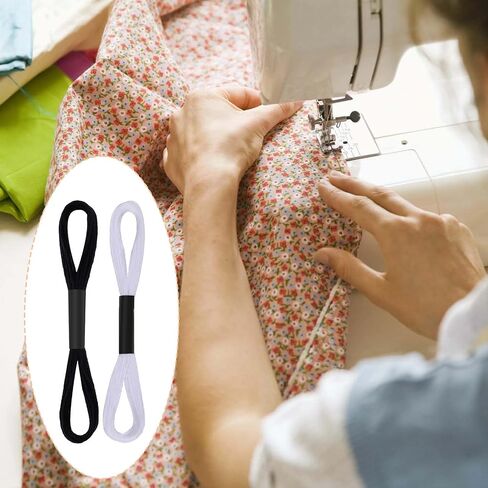 مجموعة 32 قطعة من خيوط التطريز باللونين الأبيض والأسود وخيوط القطن المتقاطعة بطول 8 متر مع 10 قطع من بكرات الخيط لسلسلة سوار الصداقة والتطريز بنفسك in Saudi Arabia