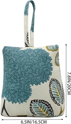 Cute Decorative Weighted Door Stopper, Trapezium Fabric Door Stop with Handle Heavy Duty Door Floor Stop for Home Office Bedroom Living Room in Kuwait