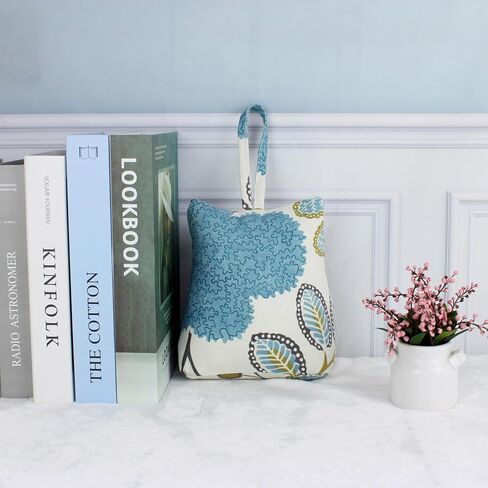 Cute Decorative Weighted Door Stopper, Trapezium Fabric Door Stop with Handle Heavy Duty Door Floor Stop for Home Office Bedroom Living Room in Kuwait