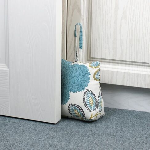 Cute Decorative Weighted Door Stopper, Trapezium Fabric Door Stop with Handle Heavy Duty Door Floor Stop for Home Office Bedroom Living Room in Kuwait
