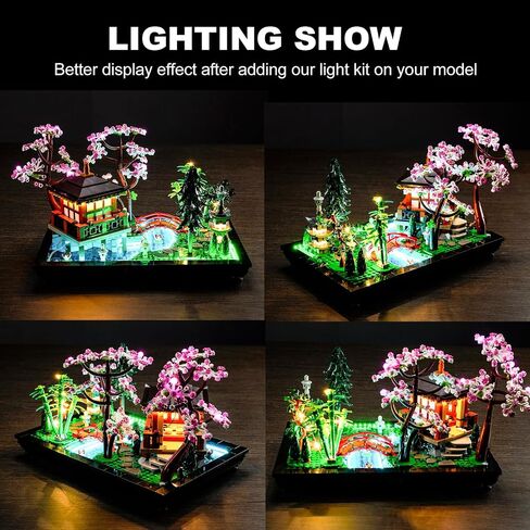 LED Lighting Kit for Lego Tranquil Garden 10315, LED Light Compatible with Lego 10315 Building Block Models (Remote Control Version) in Kuwait