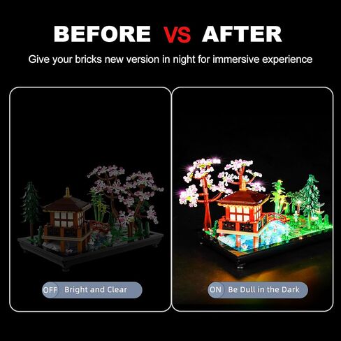 LED Lighting Kit for Lego Tranquil Garden 10315, LED Light Compatible with Lego 10315 Building Block Models (Remote Control Version) in Kuwait