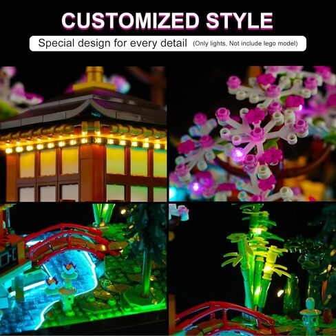 LED Lighting Kit for Lego Tranquil Garden 10315, LED Light Compatible with Lego 10315 Building Block Models (Remote Control Version) in Kuwait