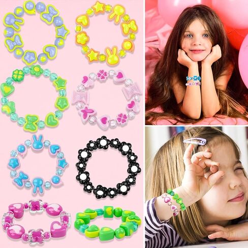 Green Chunky Acrylic Bead, Beads for Pens Focal Beads Bracelet Beads Loose Spacer Bead Heart Star Kandi Bead for DIY Beadable Pens Bracelets Necklaces Earings Keychains Jewelry Making (Green) in Saudi Arabia