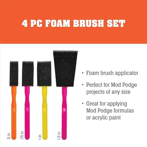 مجموعة فرش إسفنجية للقصاصات من مود بودج FBA، (4 قطع)، 4 قطع متنوعة in Kuwait