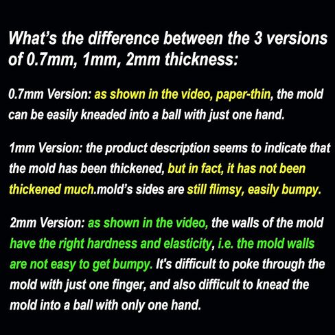 【تصميم سميك】 قوالب صابون سيليكون مكونة من قطعتين، مجموعة قوالب صابون مصنوعة يدويًا على شكل مستطيل من Fuehbur مناسبة لصنع الصابون، وقالب خبز الكيك، وقالب الشوكولاتة - عبوتان in Kuwait