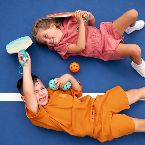 B. toys- Paddle Ball Game – Hand Trampoline Set – Poppin’ Paddles – 2 Bouncy Discs & 2 Balls – Catch & Toss Sports Games for Kids – 3 Years + in Kuwait