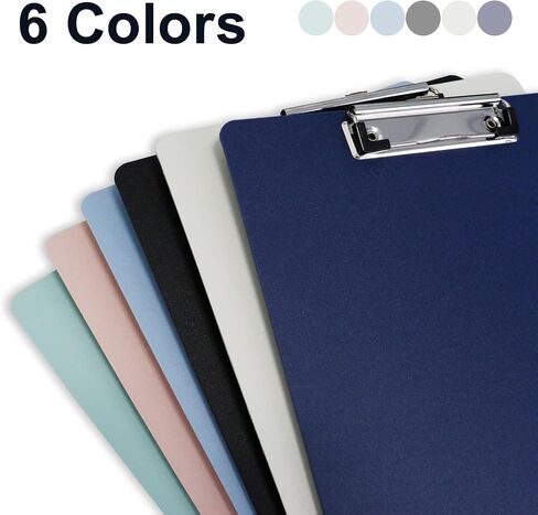 BOMEI PACK Color Clipboards 18 Pack, Plastic Bulk Clip Boards for Classroom and Office, A4 12.5 x 9 Inch in Kuwait