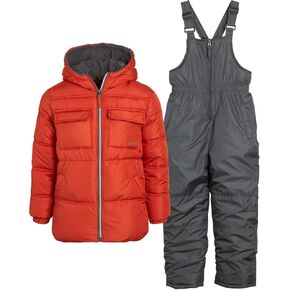 iXtreme Boys' Snowsuit - 2 Piece Heavyweight Insulated Ski Jacket and Snow Bib (12M-7)