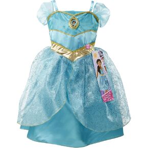Disney Princess Jasmine Dress Costume, Sing & Shimmer Musical Sparkling Dress, Sing-A-Long To “A Whole New World" Perfect for Party, Halloween Or Pretend Play Dress Up [Amazon Exclusive]
