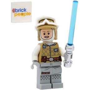LEGO Star Wars: Luke Skywalker Hoth Minifigure (Balaclava Head) with Lightsaber and Pistol - Ages 6+ (1 pcs)