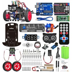OSOYOO Smart Robot Car kit for Arduino to Learn Programming and Get Hands on Experience of Robotic Assembly for Adults and Youths