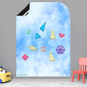 Magnetic Tile Wall Decal, Magnetic Multifunctional Pastel Pink Wall Decal, Self Adhesive Whiteboard Board Magnetic Wall Board Sticker, Magnetic Tile Accessory