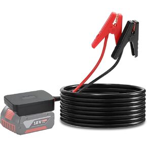 Beaspire Jumper Cables Adapter for DeWalt 20V Battery, Automotive Booster Cables (5.9Ft x 8AWG) Jumper Emergency Replacement Cable