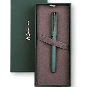 Picasso 916 Natural Series Metal Fountain Pen with Gift Box (EF Nib 0.35mm, Larch Green)