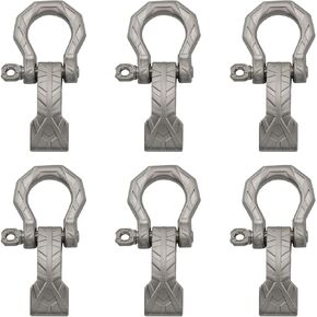 XGNG 12PCS Adjustable D Shackles buckles Bow Shackles Screw Pin Anchor Shackle for Paracord Bracelet Belt