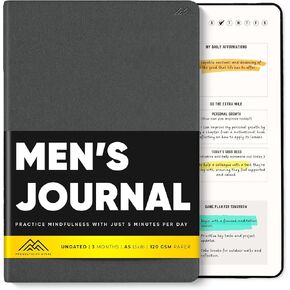 PRODUCTIVITY STORE Better Man Journal - Gratitude Journal – 5 Minute Journal - Reflection Manifestation Journal for Mindfulness & Self Care Journal – Goal/Guided Gratitude Journal for Men