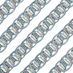 FINGERINSPIRE 13 Yards Braid Trim Polyester Woven Gimp Trim Dark Cyan 3/4 inch Width Handmade Basic Trim for Costume DIY Crafts Sewing Jewelry Making Home Curtain Decoration