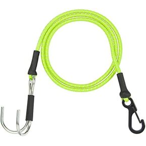 1/10 RC Crawler Elastic Force Escape Rope,Kinetic Winch Strap, 1/10 Scale RC Accessories Rescue Trailer Hook for Axial SCX10 Traxxas TRX4 Upgrade Parts (Orange)