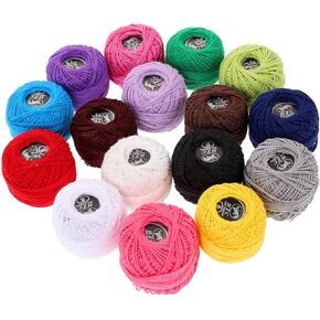 STOBOK 16 Roll Embroidery Floss Embroidery Floss Cross Stitch Threads Colors Thread Cotton Line Craft Supplies for Home Making (Random Color)
