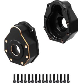 HobbyPark Outer Heavy Duty Brass Portal Covers Housings Weights for TRX4 TRX6 Upgrades Parts, fit Front or Rear Axles (2-Pack) in Kuwait