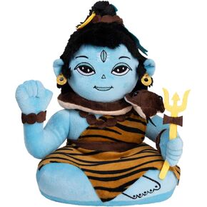 Panda's Box Mantra Chanting Baby Shiva (11 Inches) | Musical Soft Plush Toy | Best Gift for Infants, Toddlers & Babies