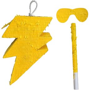APINATA4U Yellow Lightning Bolt Pinata - Electrify Your Party with Fun and Festive Decor!