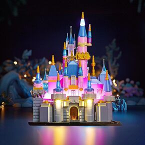LED Lighting Compatible with Lego Mini Disney Sleeping Beauty Castle 40720, Light Kit Compatible with Lego 40720, Giving Light to Model, NOT Included The Model Set(Classic Edition)