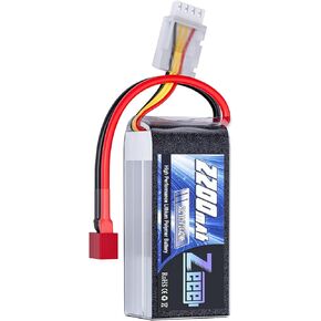 Zeee 3S 2200mAh Shorty Pack Lipo Battery 11.1V 50C Battery with Deans Plug for RC Car Truck Vehicles RC Boat RC Drone Airplane Quadcopter Helicopter FPV RC Hobby Models