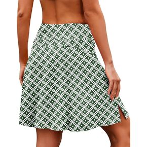COOrun Tennis Skirt Women 20" Knee Length Golf Skort with Pockets High Waisted Athletic Sports Inner Shorts Skirts S-XXL