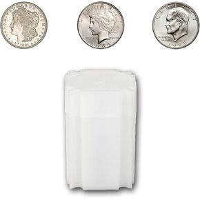 Large Silver Dollar Tube - Each Tube Holds 20ea 38mm Morgan, Peace & Ike Silver Dollar Coins